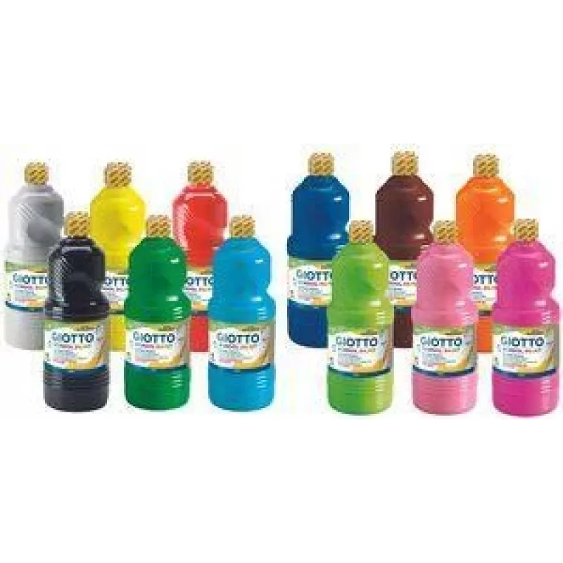 GIOTTO Schulmalfarbe Gouache, 1000 ml, verschiedene Farben, F53570000