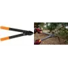Bradas Amboss-Astschere V-SERIES SUPER LIGHT Anthrazit/Orange, Ambossklinge mit Schutzbeschichtung, 1 Stück (KT-V1260)