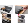Metaltex Induktionskochfeld-Schutzmatte 610 x 520 mm Schwarz Glasfaser mit Silikonbeschichtung 252495000