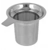 Metaltex großer Teesieb, Edelstahl, lasergeschnittener mikroperforierter Filter, passt auf Tassen und Becher 253835010
