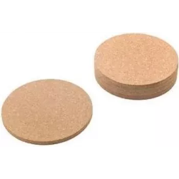 Metaltex Kork Untersetzer für Gläser, Braun, 6er-Set, Rutschfest, Naturkork 569831000
