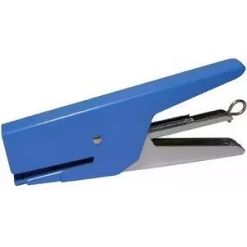 PAVO Heftzange, 12 Blatt Kapazität, blaues Metall, ergonomischer Griff 8004478