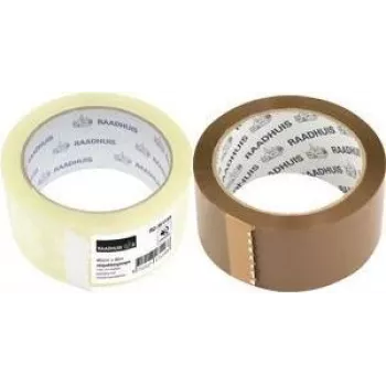 RAADHUIS Geräuscharmes braunes Polypropylen-Verpackungsband, 48 mm x 66 m, 6 Rollen (RD-351146)