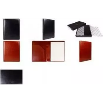Multo Hannibal A5 Schreibmappe Cognac Kunstleder MU-201004
