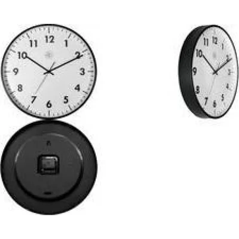 NEXTIME STIL Quarz-Wanduhr 400 mm weißes Zifferblatt schwarze Zeiger 7317-V2