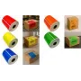 RILLPRINT 67841 Rote Direkt-Thermal-Rollenetiketten 102 x 152 mm, Permanentkleber, für Zebra-Drucker, 1 Rolle