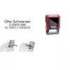 Trodat Printy 4910 4.0 Automatischer Selbstfärber Textstempel, 3 Zeilen, Schwarz 53536