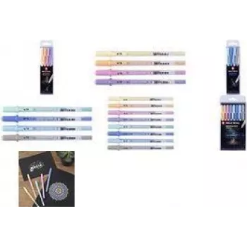SAKURA Gelly Roll Moonlight Pastel Sunrise Gelstift, fluoreszierendes Grün, 0,5 mm Linie, Rollerball POXPGBMOO4A