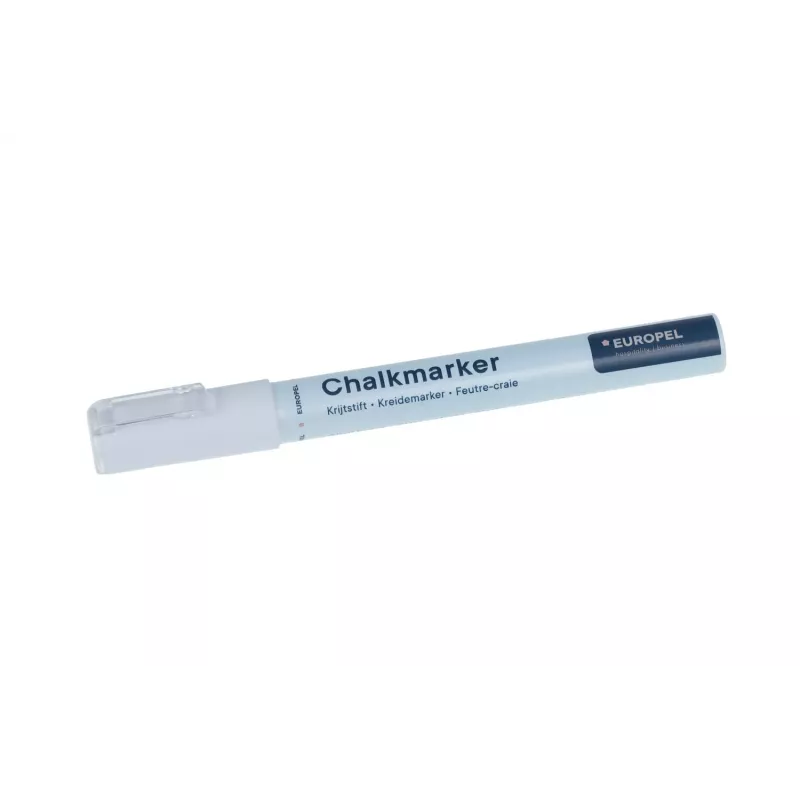 EUROPEL Kreidemarker 3 mm, Weiß, Rund- oder Keilspitze, Blisterpackung (1 Stk.) 356508
