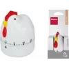 Metaltex Coccodè Mechanischer Küchentimer, Hahn-Design, Rot, 60 Minuten 259228014