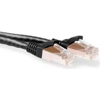 ACT 0,5m Cat6a S/FTP (S-STP) Schwarz Netzwerkkabel (IB9200)
