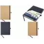 KANGARO K-552141 A5 Kraft Hardcover Notizbuch, liniert, 96 Blatt, Chamois-Papier