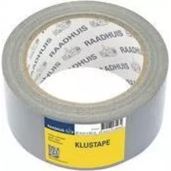 RAADHUIS Gewebeband, 50 mm x 50 m, silbernes Klebeband für Reparaturen, handabreißbar – 1 Rolle (RD-351312)