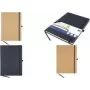 KANGARO K-552161 A4 liniertes Kraft Notizbuch, 96 Blatt, PU Hardcover, Chamois Papier