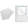 PAVO A4 Klare Genarbte PP Dokumenten-Display-Hülle, Oben & Rechts Offen, Daumenausschnitt, 0,10 mm, 1 Stück 8020638