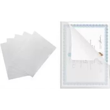 PAVO A4 Klare Genarbte PP Dokumenten-Display-Hülle, Oben & Rechts Offen, Daumenausschnitt, 0,10 mm, 1 Stück 8020638