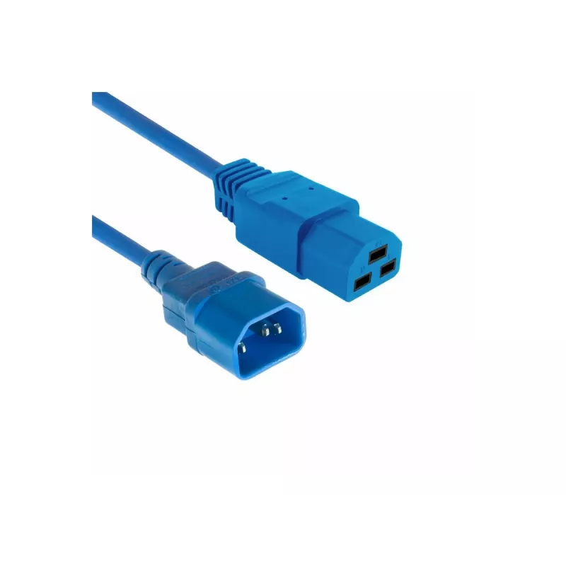 ACT Netzkabel C14 auf C21 IEC 60320 Blau 3 m (AK5384)