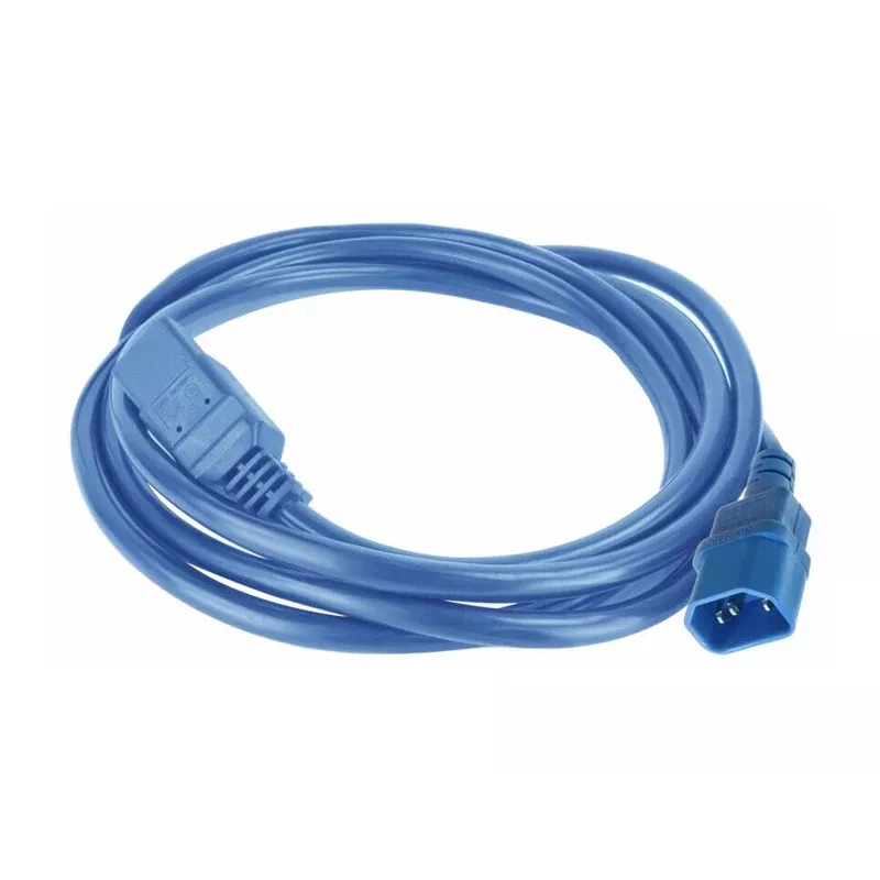 ACT Netzkabel C14 auf C21 IEC 60320 Blau 3 m (AK5384)