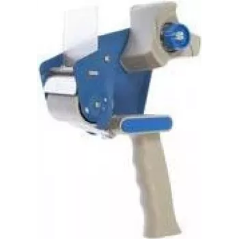 RAADHUIS Handlicher Handabroller für Verpackungsband, Grau/Blau, für 50 mm x 66 m Band, 1 Stück (RD-351147)