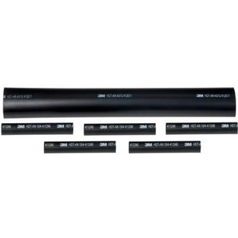 3M TE100050984 Wärmeschrumpfschlauch 12,7mm Schwarz 4er-Pack