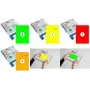 RILLPRINT B84023 Fluoreszierende Selbstklebeetiketten A5 210 x 148 mm Grün 1 Blatt