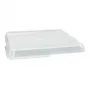 PAPSTAR Circulware quadratischer Behälterdeckel, transparent, Polypropylen mit 30% mineralischen Füllstoffen, 1 Stück (97024)