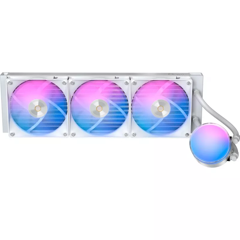 Ocypus Delta L36 ARGB V2 White AIO Flüssigkeits-CPU-Kühler, 360mm Radiator, 3x120mm ARGB Lüfter, Intel & AMD