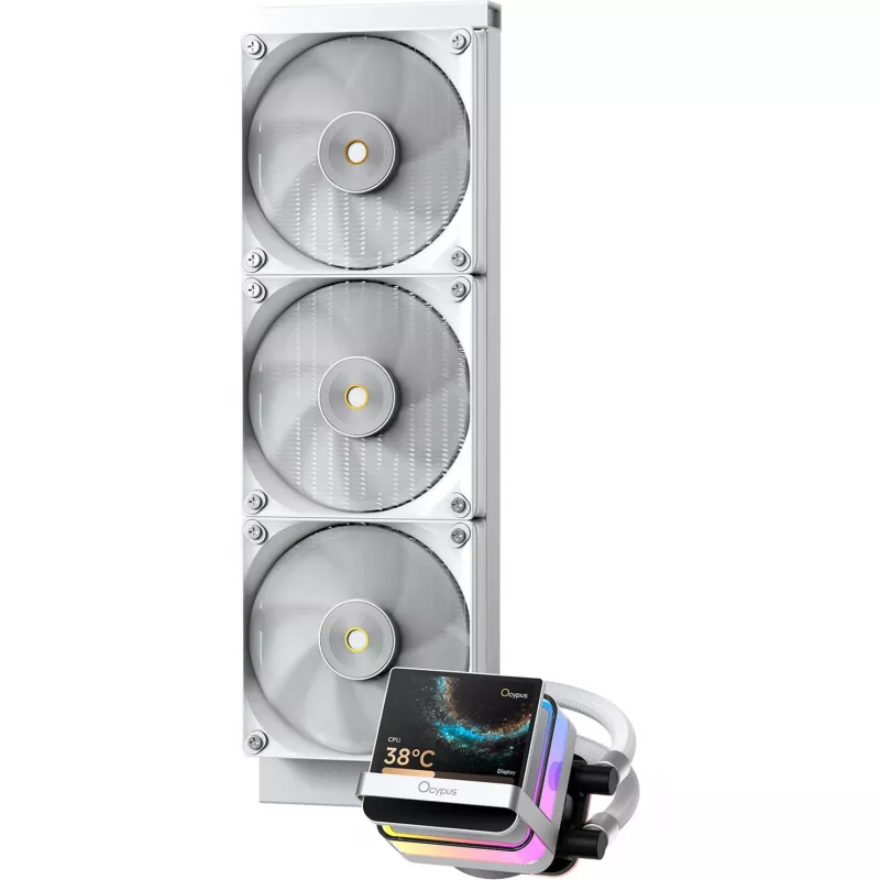 Ocypus Sigma L36 PRO Weiß 360mm ARGB AIO Flüssigkeits-CPU-Kühler