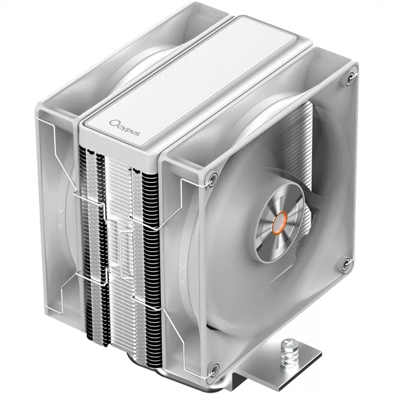 Ocypus Delta A40 Elite Dual-Lüfter Weiß 120 mm CPU-Luftkühler