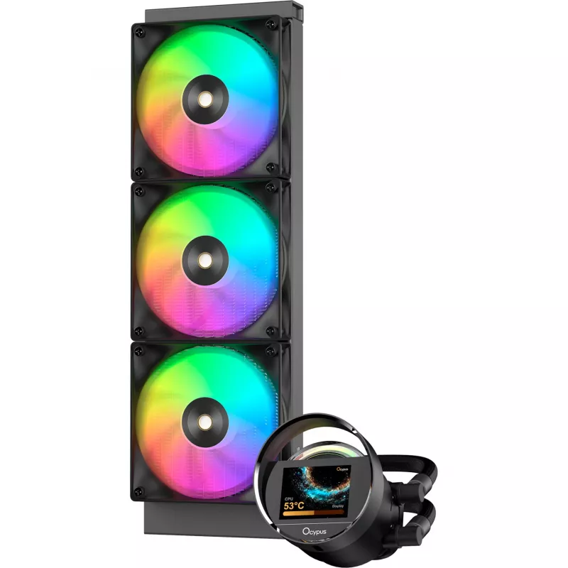 Ocypus Sigma L36 ARGB Schwarz 360mm AIO Flüssigkeits-CPU-Kühler