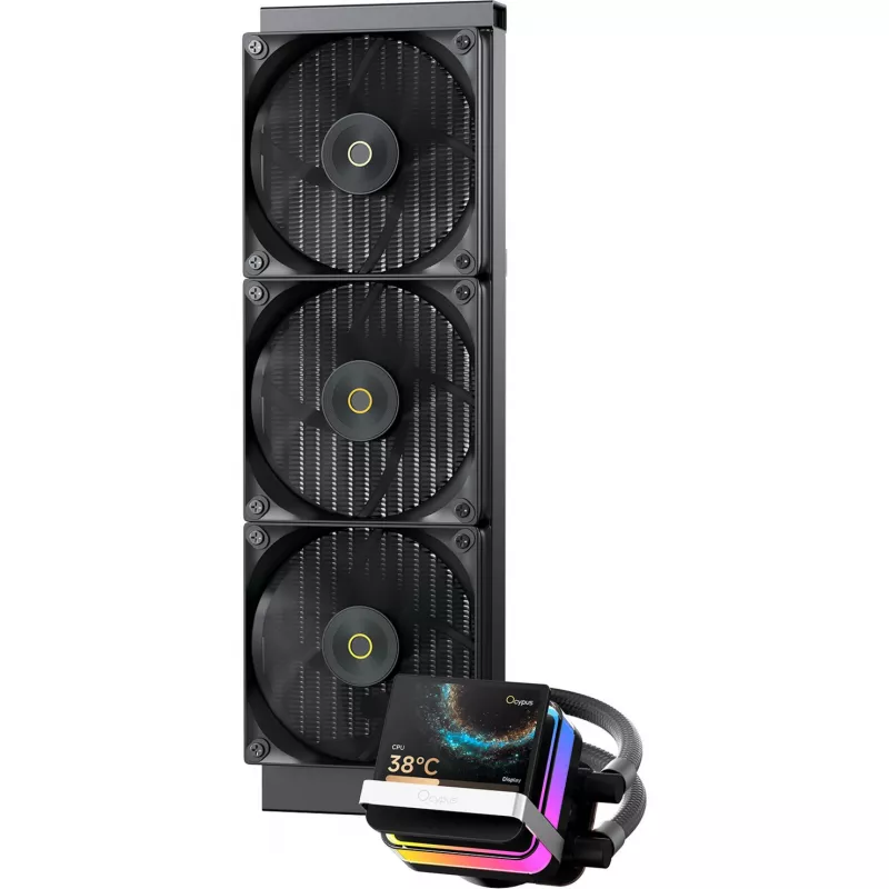 Ocypus Sigma L36 PRO AIO Flüssigkeits-CPU-Kühler 360mm ARGB Schwarz