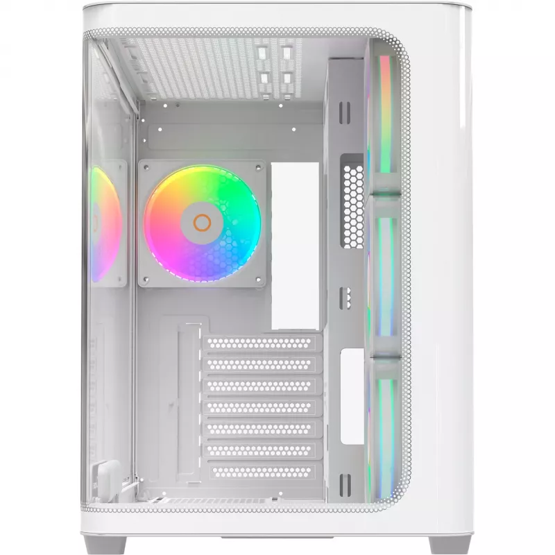 Ocypus Iota C70 Curve ARGB Digital Weiß 270° Panorama-Glas Mid-Tower PC-Gehäuse