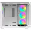 Ocypus Iota C70 Curve ARGB Digital Weiß 270° Panorama-Glas Mid-Tower PC-Gehäuse