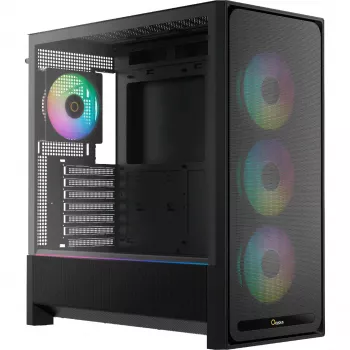 Ocypus Delta C70 ARGB Schwarz Panorama-Glas Midi-Tower Gehäuse