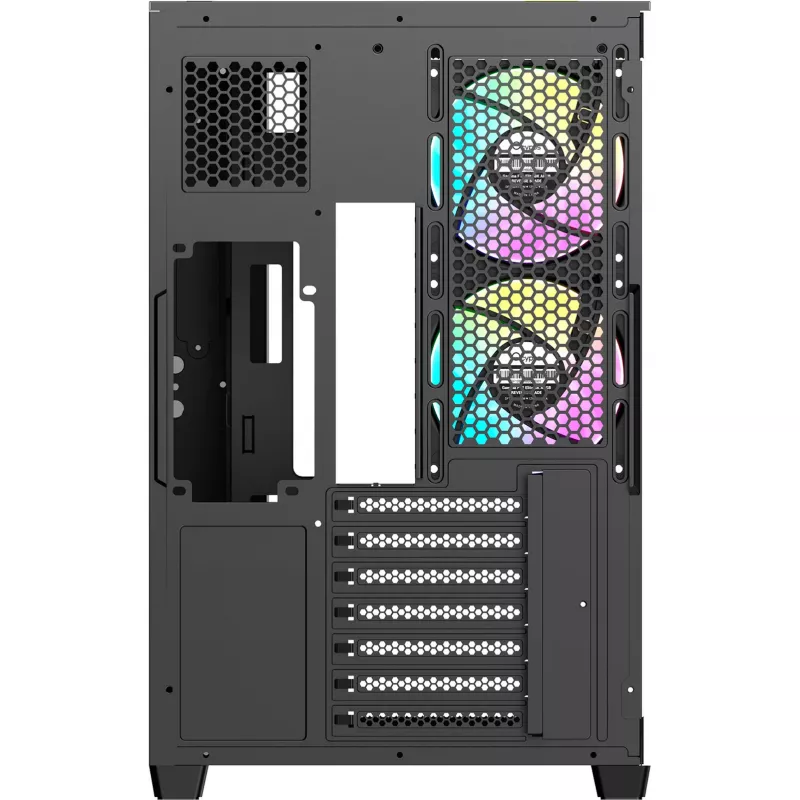 Ocypus Delta C74 ARGB Schwarz Panoramaglas Mid-Tower Gehäuse