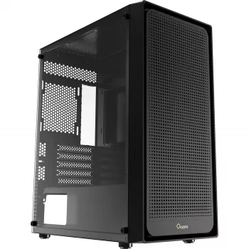 Ocypus Gamma C50 Schwarz Mid-Tower PC-Gehäuse mit gehärtetem Glas Seitenfenster