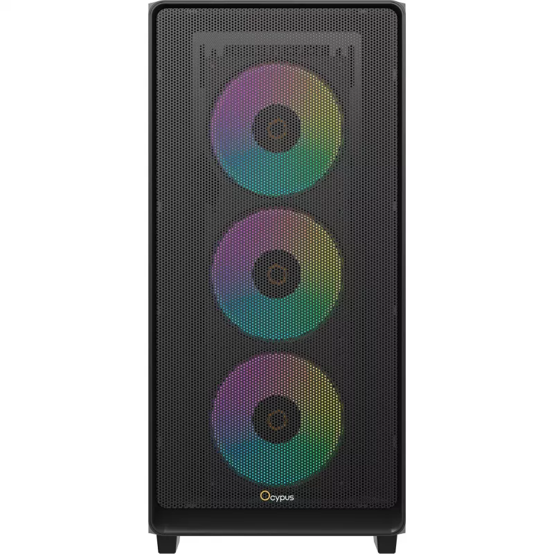 Ocypus Gamma C60 ARGB Mid-Tower PC-Gehäuse - Tempered Glass, Schwarz