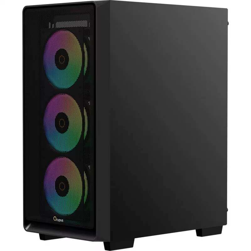 Ocypus Gamma C60 ARGB Mid-Tower PC-Gehäuse - Tempered Glass, Schwarz