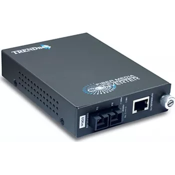 TRENDnet TFC-110S60 100 Mbps Single-Mode-Glasfaser-Medienkonverter (SC, 60 km)