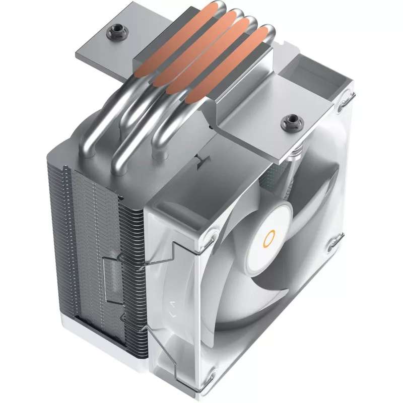 OCYPUS Gamma A40 ARGB Digital Low-Profile CPU-Kühler - Weiß, 100 mm