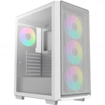 Ocypus Gamma C60 ARGB Weißes Mid-Tower-Gehäuse mit gehärtetem Glas