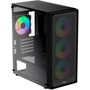 Ocypus Gamma C50 ARGB Schwarz Gehäuse mit gehärtetem Glas Mid-Tower