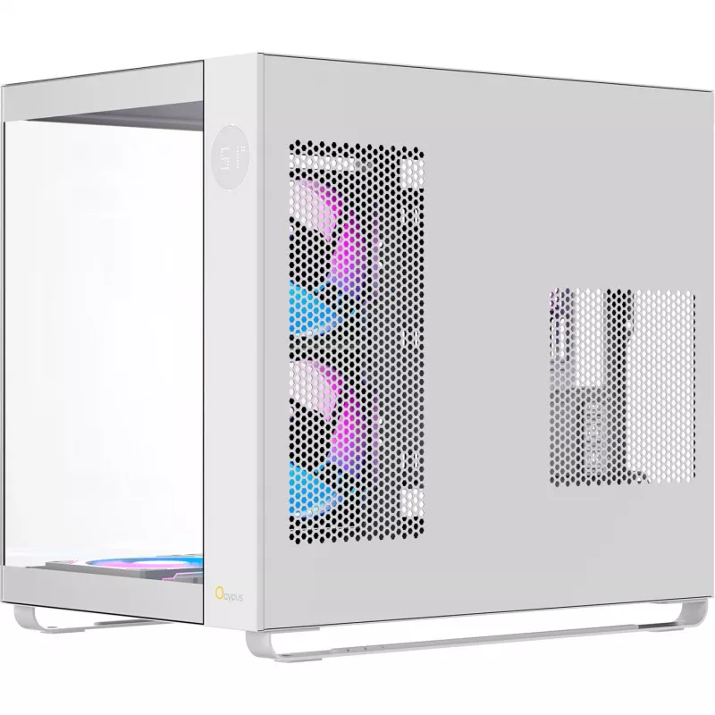 Ocypus Iota C70 ARGB Weißes Panorama-Glas Mid-Tower-Gehäuse