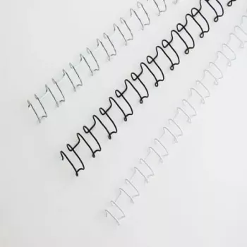 GBC MultiBind Bindedraht 14 mm 21 Schlaufen A4 130 Blatt Weiß 100 Stück für MultiBind 220, 230, 230E, 420 IB165481