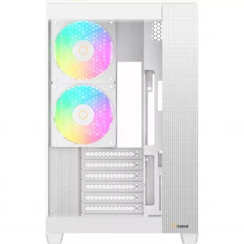 Ocypus Delta C74 ARGB Weißes Panorama-Glas Mid-Tower Gehäuse