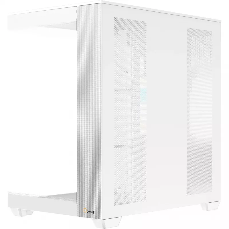 Ocypus Delta C74 ARGB Weißes Panorama-Glas Mid-Tower Gehäuse