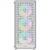 Ocypus Gamma C50 ARGB Weißes Mid-Tower PC-Gehäuse, gehärtetes Glas, 3x ARGB-Lüfter
