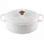 Le Creuset Gusseisen-Bräter oval 31cm / 6,3L Weiß