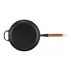 LE CREUSET Gusseisen-Bratpfanne mit Holzgriff Ø28cm Mattschwarz