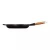 LE CREUSET Gusseisen-Bratpfanne mit Holzgriff Ø28cm Mattschwarz